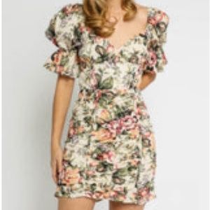 Floral Ruched Dress